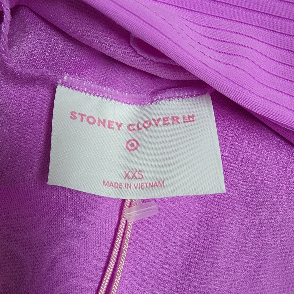 Stoney Clover Lane x Target High-Waist Bikini Swim Bottom Purple Size XXS (00) - Picture 4 of 6